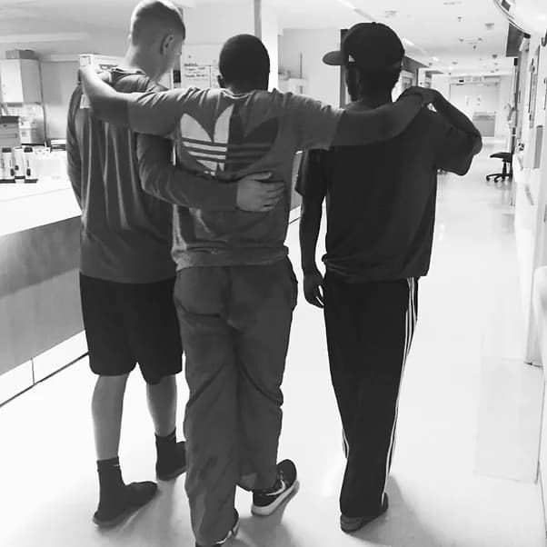 HTGR survivor at rehabilitation centre